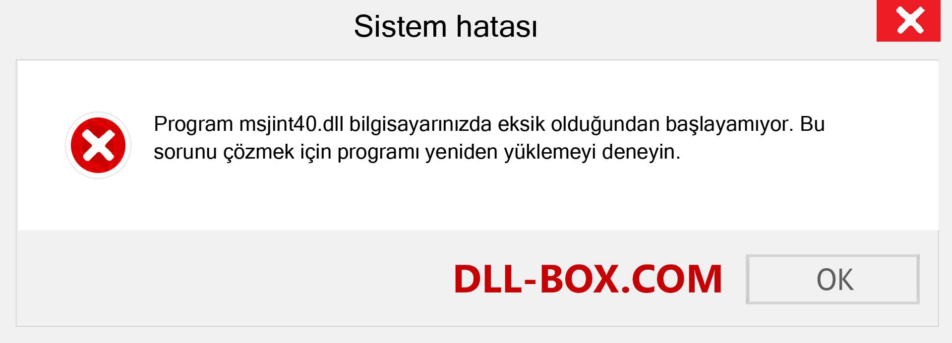 msjint40.dll dosyası eksik mi? Windows 7, 8, 10 için İndirin - Windows'ta msjint40 dll Eksik Hatasını Düzeltin, fotoğraflar, resimler